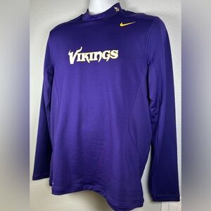 Nike NFL Minnesota Vikings Men’s Long Sleeve Dri Fit Shirt Size Large